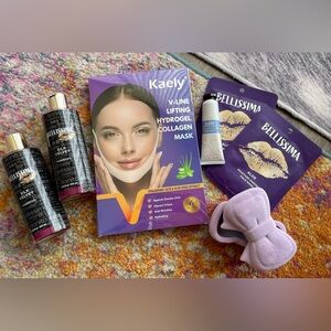 NEW - Beauty Miscellaneous Products with Bow Trinket Box